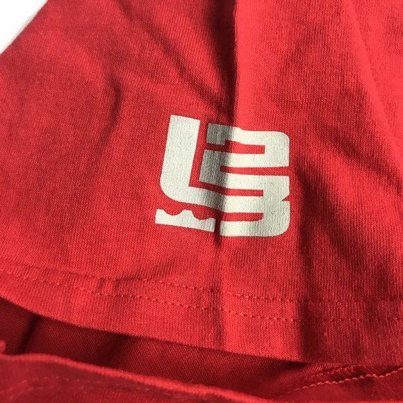 Nike Ohio State Buckeyes Basketball T-Shirt Mens Large Red OSU Witness Flaw - Picture 4 of 5